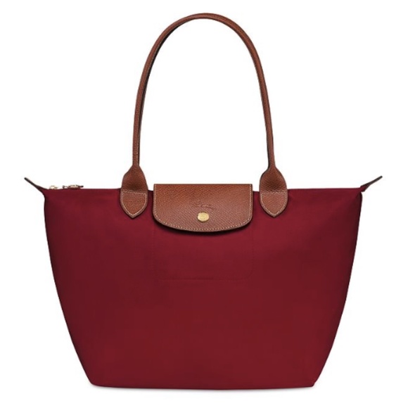 Longchamp Le Pliage Small Red Tote Bag - Picture 1 of 5